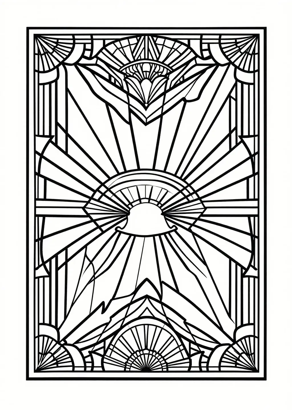 Art Deco Sunburst Masterpiece