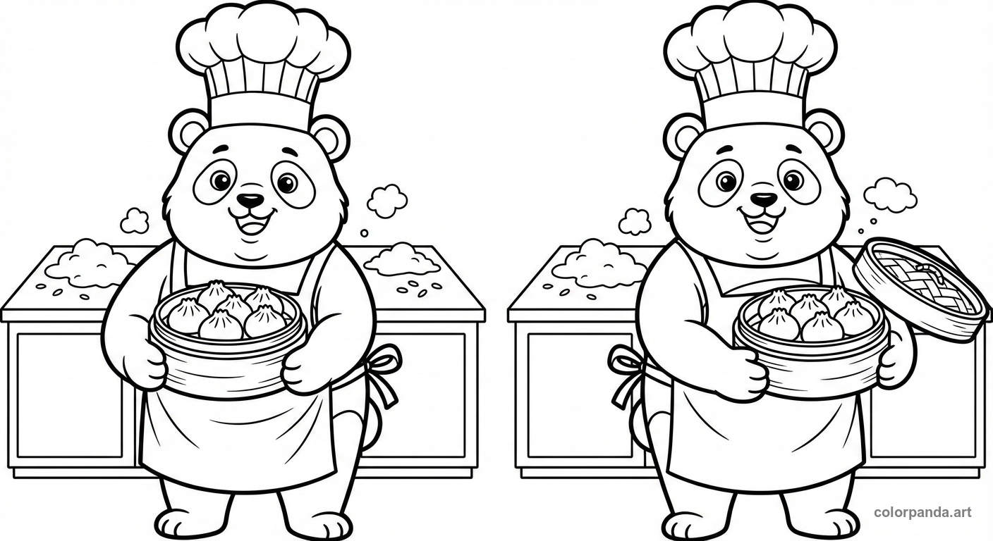 Bebé Panda Comiendo Bambú