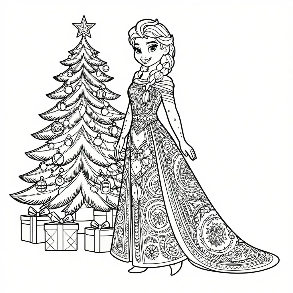 Elsa Noël Enchanté – Page à Colorier