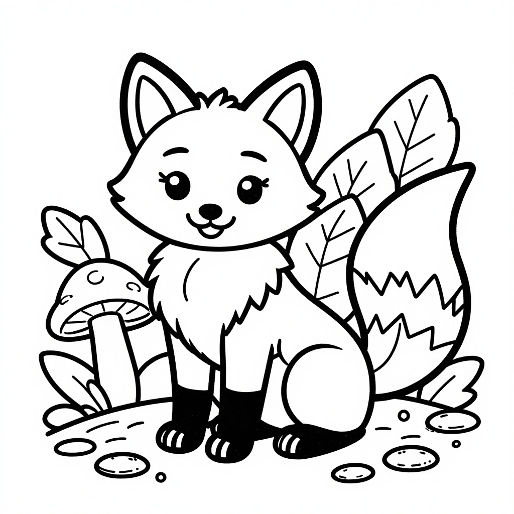 Glad Skogsräv Färgäventyr