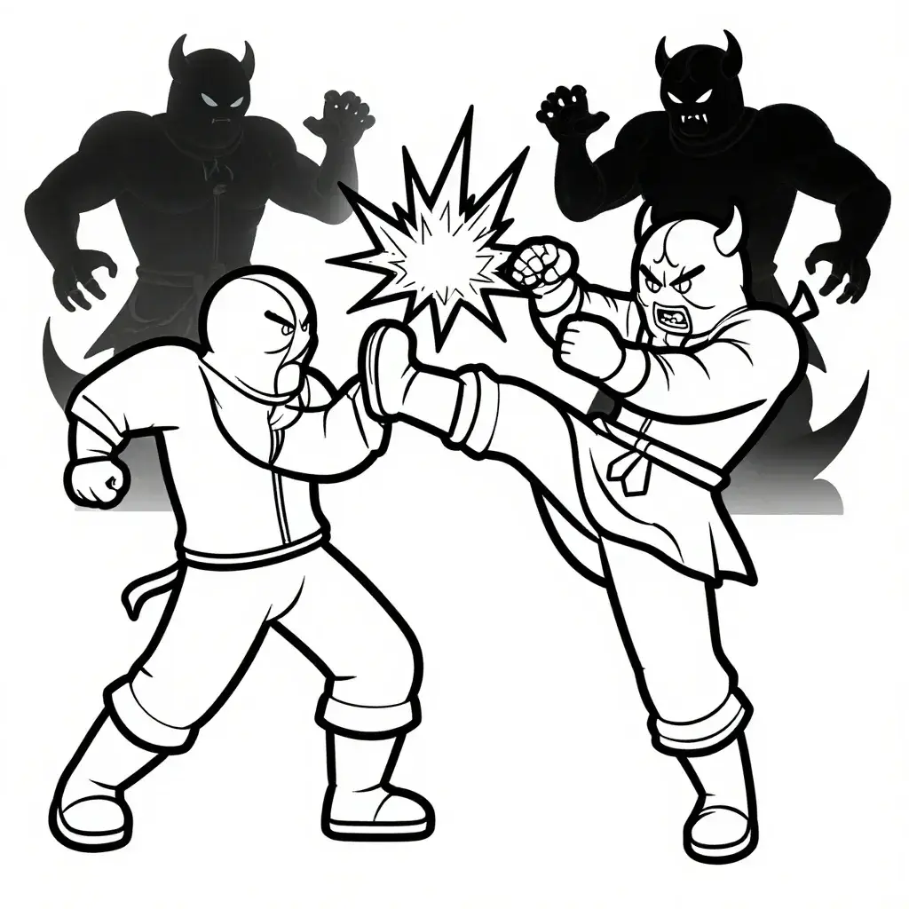 K-Pop Chasseurs de Démons Action Coloriage