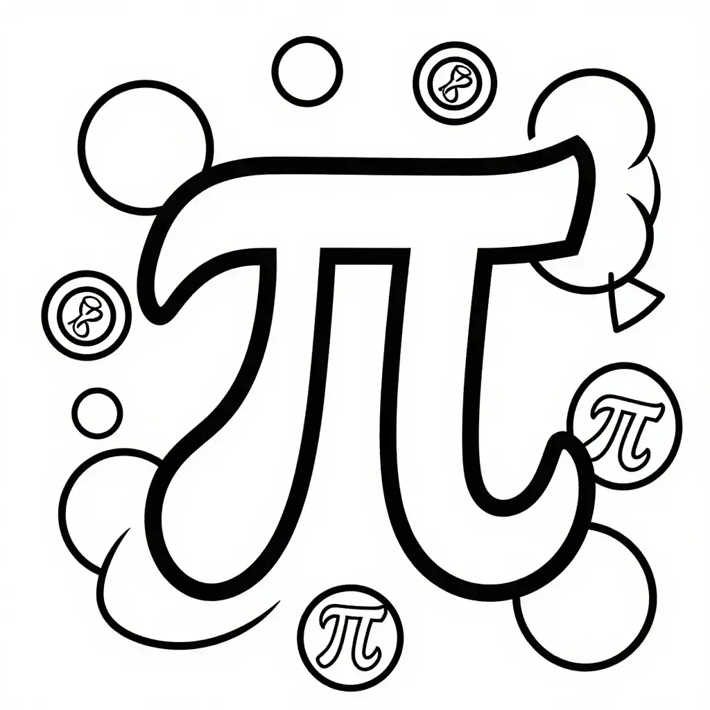 Kühnes Pi & Geometrie Zahlen Malspaß