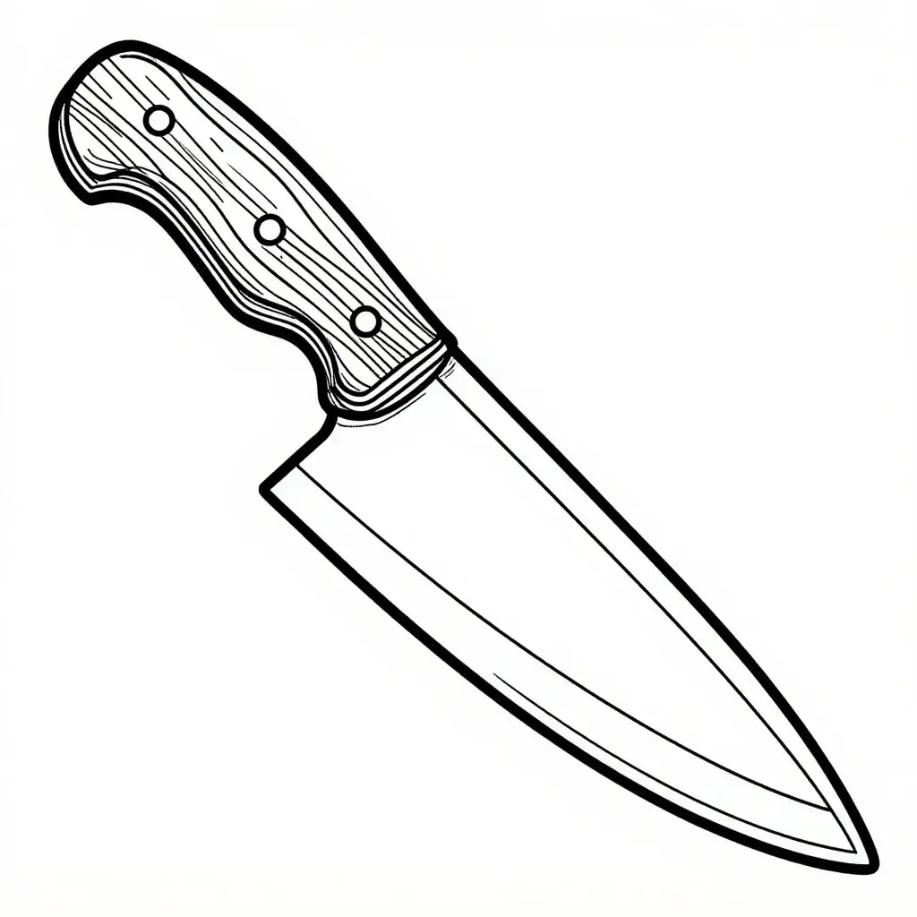 Rustik Kökskniv Målarbilder